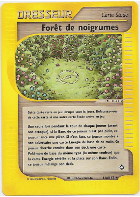 Carte Pokémon Forêt de noigrumes 118/147 Rare Aquapolis