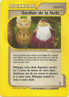 Carte Pokémon Gardien de la forêt 123/147 Peu commune Aquapolis