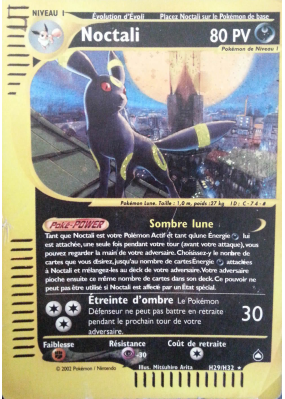 Carte Pokémon Noctali H29/H32 Holographique Aquapolis