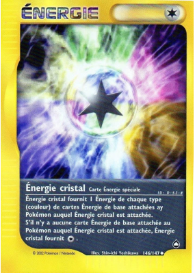 Carte Pokémon Énergie cristal 146/147 Peu commune Aquapolis