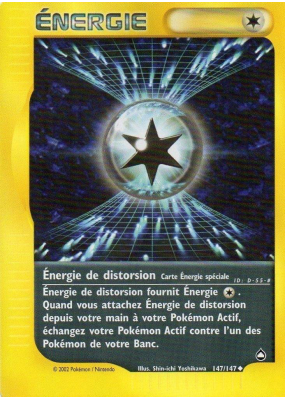 Carte Pokémon Énergie de distorsion 147/147 Peu commune Aquapolis