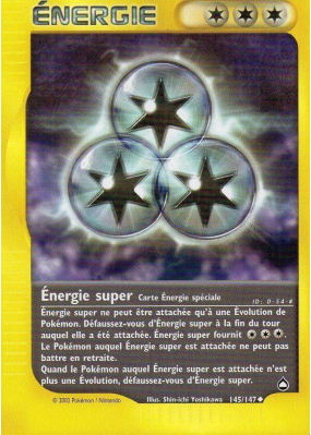 Carte Pokémon Énergie super 145/147 Peu commune Aquapolis