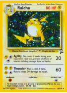 Carte Pokémon Raichu 16/130 Holographique Base Set 2