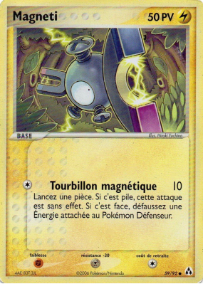 Carte Pokémon Magneti 59/92 Commune Créateurs de légendes