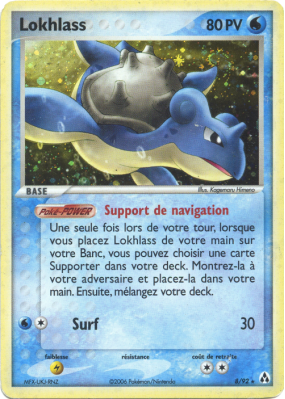 Carte Pokémon Lokhlass 8/92 Holographique Créateurs de légendes