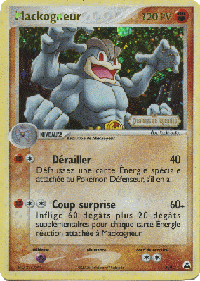 Carte Pokémon Mackogneur 9/92 Holographique Créateurs de légendes