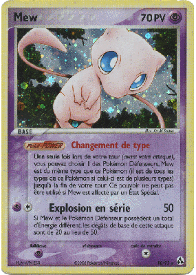Carte Pokémon Mew 10/92 Holographique Créateurs de légendes