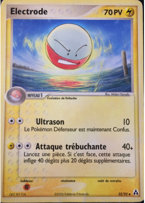 Carte Pokémon Electrode 32/92 Peu commune Créateurs de légendes