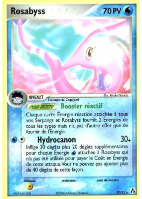 Carte Pokémon Rosabyss 17/92 Rare Créateurs de légendes
