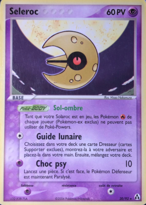 Carte Pokémon Seleroc 20/92 Rare Créateurs de légendes