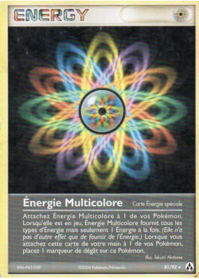 Carte Pokémon Énergie Multicolore 81/92 Rare Créateurs de légendes