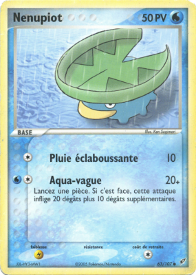 Carte Pokémon Nenupiot 63/107 Commune Deoxys