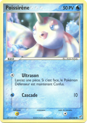 Carte Pokémon Poissirène 61/107 Commune Deoxys