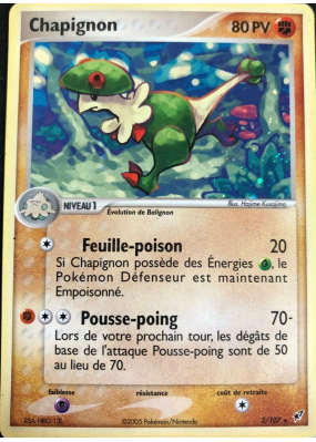 Carte Pokémon Chapignon 3/107 Holographique Deoxys