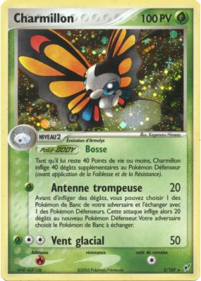 Carte Pokémon Charmillon 2/107 Holographique Deoxys