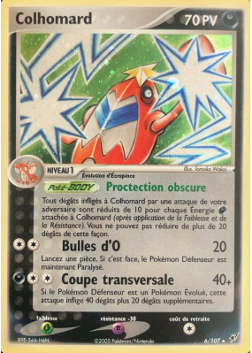Carte Pokémon Colhomard 6/107 Holographique Deoxys