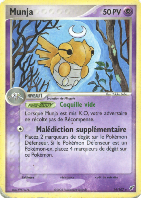 Carte Pokémon Munja 14/107 Holographique Deoxys