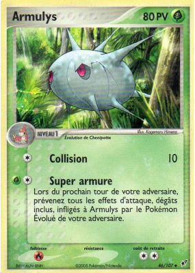 Carte Pokémon Armulys 46/107 Peu commune Deoxys