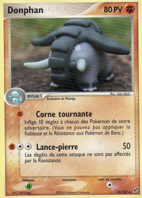 Carte Pokémon Donphan 30/107 Peu commune Deoxys