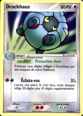 Carte Pokémon Drackhaus 45/107 Peu commune Deoxys