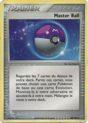 Carte Pokémon Master Ball 88/107 Peu commune Deoxys
