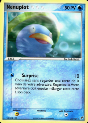 Carte Pokémon Nenupiot 35/107 Peu commune Deoxys