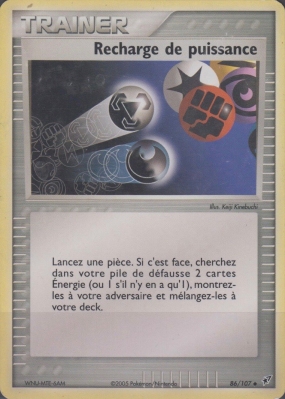 Carte Pokémon Recharge de puissance 86/107 Peu commune Deoxys