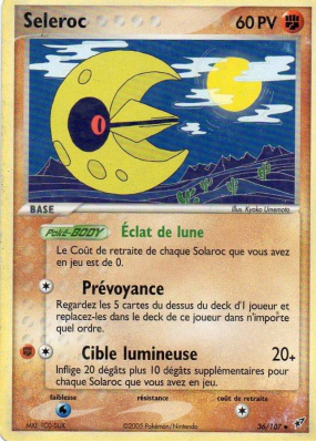 Carte Pokémon Seleroc 36/107 Peu commune Deoxys