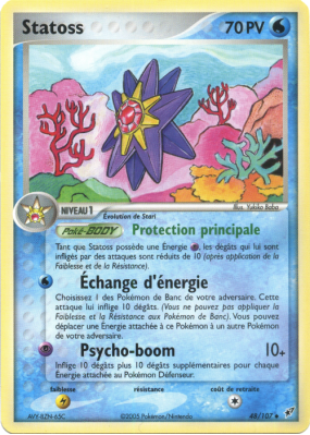 Carte Pokémon Statoss 48/107 Peu commune Deoxys