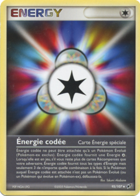 Carte Pokémon Énergie codée 95/107 Peu commune Deoxys