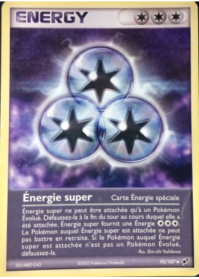 Carte Pokémon Énergie super 93/107 Peu commune Deoxys