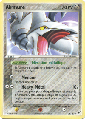 Carte Pokémon Airmure 26/107 Rare Deoxys