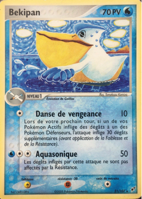 Carte Pokémon Bekipan 21/107 Rare Deoxys