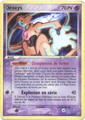 Carte Pokémon Deoxys 16/107 Rare Deoxys