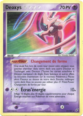 Carte Pokémon Deoxys 17/107 Rare Deoxys