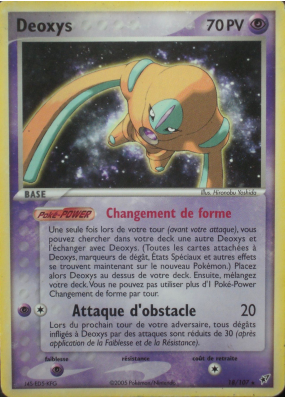 Carte Pokémon Deoxys 18/107 Rare Deoxys
