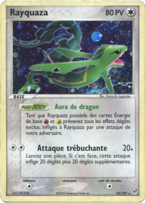Carte Pokémon Rayquaza 22/107 Rare Deoxys