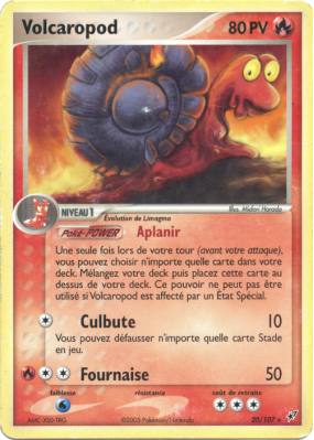 Carte Pokémon Volcaropod 20/107 Rare Deoxys
