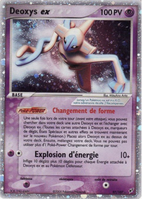 Carte Pokémon Deoxys ex 97/107 Ultra Rare Deoxys