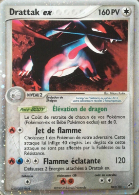 Carte Pokémon Drattak ex 103/107 Ultra Rare Deoxys