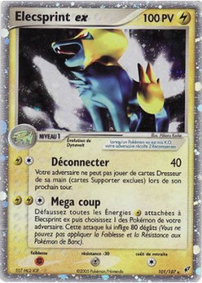 Carte Pokémon Elecsprint ex 101/107 Ultra Rare Deoxys