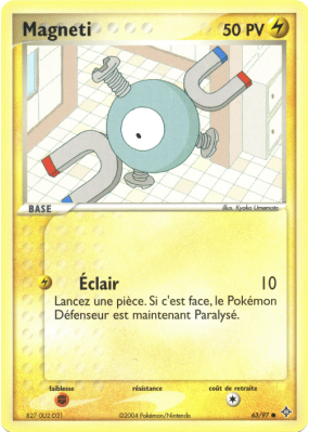 Carte Pokémon Magneti 63/97 Commune Dragon