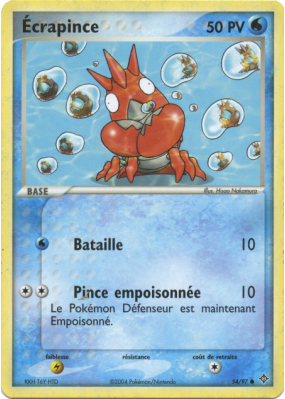 Carte Pokémon Écrapince 54/97 Commune Dragon