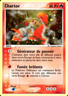 Carte Pokémon Chartor 12/97 Holographique Dragon
