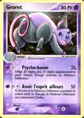 Carte Pokémon Groret 6/97 Holographique Dragon