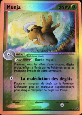 Carte Pokémon Munja 11/97 Holographique Dragon