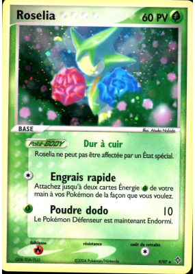 Carte Pokémon Roselia 9/97 Holographique Dragon