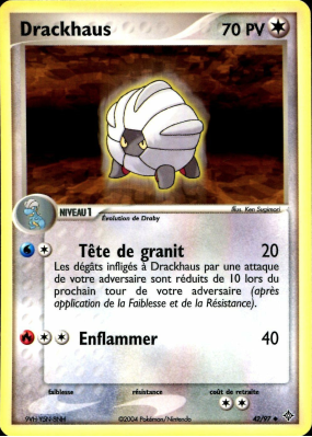 Carte Pokémon Drackhaus 42/97 Peu commune Dragon