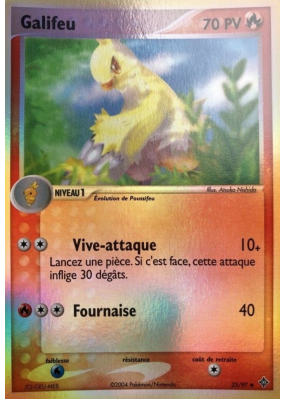 Carte Pokémon Galifeu 25/97 Peu commune Dragon