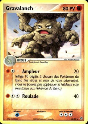 Carte Pokémon Gravalanch 30/97 Peu commune Dragon